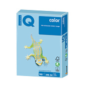 Бумага IQ (АйКью) color, А4, 160 г/м2, 250 л., пастель голубой лед, OBL70