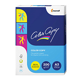 Бумага COLOR COPY, А3, 200 г/м2, 250 л., для полноцветной лазерной печати, А++, Австрия, 161% (CIE), A3-7158