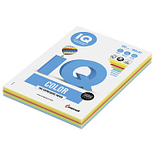 Бумага IQ (АйКью) color, А4, 160 г/м2, 100 л. (5 цв. x 20 л.), цветная интенсив, RB02