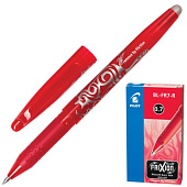 Ручка "Пиши-стирай" гелевая PILOT "Frixion", корпус красный, узел 0,7 мм, линия 0,35 мм, красная, BL-FR-7