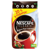 Кофе растворимый NESCAFE (Нескафе) "Classic", гранулированный, 900 г, мягкая упаковка, 11623339