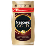 Кофе растворимый NESCAFE (Нескафе) "Gold", сублимированный, 900 г, мягкая упаковка, 12232003