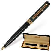 Ручка шариковая GALANT "Granit Green", подарочная, корпус черный/зеленый, золотистые детали, узел 0,7 мм, синяя, 140393