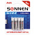 Батарейки SONNEN, AAA (LR03), комплект 4 шт., АЛКАЛИНОВЫЕ, в блистере, 1,5 В, 451088