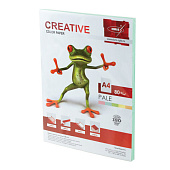 Бумага CREATIVE color (Креатив), А4, 80 г/м2, 100 л., пастель зеленая, БПpr-100з