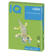 Бумага IQ (АйКью) color, А4, 160 г/м2, 250 л., интенсив зеленая, MA42