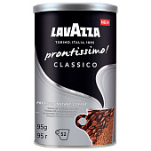 Кофе молотый в растворимом LAVAZZA (Лавацца) "Prontissimo Classico", сублимированный, 95 г, жестяная банка, 5257