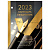 Календарь-ежедневник настольный перекидной 2023 г., "GOLD", 320 л., блок офсет, 2 краски, BRAUBERG, 114296