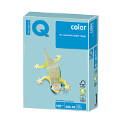 Бумага IQ (АйКью) color, А3, 160 г/м2, 250 л., пастель голубая, MB30