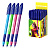 Ручка шариковая ERICH KRAUSE "Ultra Glide U-109 Neon Stick&Grip", треугольный корпус, узел 1 мм, линия 0,3 мм, синяя, 47612