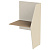 Модуль стола одностороннего "Call-центр", 818х670х1418 мм, цвет бежевый/дуб онтарио (КОМПЛЕКТ)