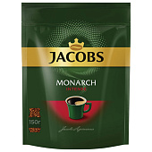 Кофе растворимый JACOBS MONARCH "Intense", сублимированный, 150 г, мягкая упаковка, 37804