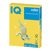 Бумага IQ (АйКью) color, А4, 120 г/м2, 250 л., интенсив канареечно-желтая, CY39