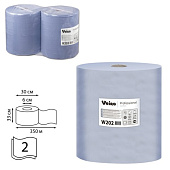 Бумага протирочная VEIRO (Система W1/P1,P2), комплект 2 шт., Comfort, 1000 листов в рулоне, 33х35 см, 2-слойная, W202