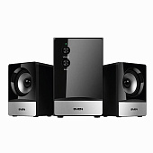 Колонки SVEN MS-90, 2.1, 10 Вт, дерево-пластик, черные, SV-012861