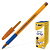Ручка шариковая BIC "Orange Grip", корпус оранжевый, узел 0,8 мм, линия 0,3 мм, резиновый упор, синяя, 811926