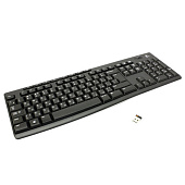 Клавиатура беспроводная LOGITECH K270, 104 клавиши + 8 дополнительных клавиш, мультимедийная, черная, 920-003757