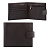 Портмоне мужское FABULA "Largo", натуральная кожа, застежка-кнопка, 125х97 мм, коричневое, PM.44.LG