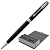 Ручка шариковая PARKER "Sonnet Slim CT", тонкий корпус черный лак, латунь, палладиевое покрытие деталей, черная, 1931525