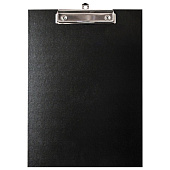 Доска-планшет ERICH KRAUSE "Standard", А4 (227х320х15 мм), с прижимом, картон/бумвинил, черная, 2.00 мм, 754