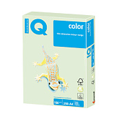 Бумага IQ (АйКью) color, А4, 160 г/м2, 250 л., пастель светло-зеленая, GN27