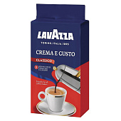 Кофе молотый LAVAZZA (Лавацца) "Crema e Gusto", натуральный, 250 г, вакуумная упаковка, 3876