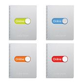 Тетрадь 48 л. BRAUBERG "ЭКО", гребень, клетка, обложка мелованный картон, внутренний блок офсет, "Онлайн", 402820