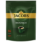 Кофе растворимый JACOBS MONARCH сублимированный, 150 г, мягкая упаковка, 34277