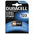 Батарейка DURACELL Ultra CR123, Lithium, 1 шт., в блистере, 3 В, 75058646