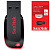 Флэш-диск 64 GB, SANDISK Cruzer Blade, USB 2.0, черно-красный, SDCZ50-064G-B35