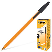 Ручка шариковая BIC "Orange", корпус оранжевый, узел 0,8 мм, линия письма 0,3 мм, черная, 8099231