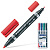 Маркеры перманентные (нестираемые) STAEDTLER "Lumocolor duo", набор 4 штуки, двусторонние, круглые, 0,6/1,5 мм, 348 WP4