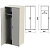 Шкаф для одежды "Этюд", 800х600х1942 мм, цвет серый (КОМПЛЕКТ)