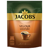 Кофе растворимый JACOBS "Velour", 140 г, мягкая упаковка, 58874