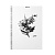 Тетрадь А4, 80 л. ERICH KRAUSE "Blossom, Black and White" с пластиковой обложкой на спирали, клетка, 54119