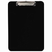 Доска-планшет BRAUBERG "Solid", с верхним прижимом, прочный ABS, А4 315х225 мм, 2 мм, черная, 226822