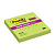 Блок самоклеящийся (стикер) POST-IT Super Sticky, 76х76 мм, 90 л., неоновый зеленый, 654R-SG