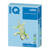 Бумага IQ (АйКью) color, А3, 80 г/м2, 500 л., пастель голубой лед, OBL70