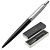 Ручка шариковая PARKER "Jotter Bond Satin CT", корпус черный металлик, нержавеющая сталь, синяя, 1953184