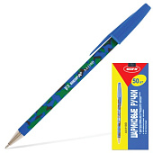 Ручка шариковая BEIFA (Бэйфа), корпус ассорти, узел 0,7 мм, линия 0,5 мм, синяя, AA110D-BL