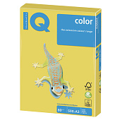 Бумага IQ (АйКью) color, А3, 80 г/м2, 500 л., интенсив канареечно-желтая, CY39