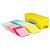 Блоки самоклеящиеся (стикер) POST-IT ORIGINAL "Конфетти" 76х76 мм, КОМПЛЕКТ 22 шт. по 100 л., ассорти, 654-OCFT