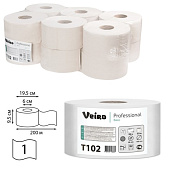 Бумага туалетная 200 м, VEIRO (Система T2/Q2), комплект 12 шт., Basic, T102