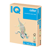 Бумага IQ (АйКью) color, А4, 80 г/м2, 500 л., умеренно-интенсив (тренд) золотистая, GO22