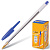 Ручка шариковая BIC "Cristal", корпус прозрачный, узел 1 мм, линия 0,32 мм, синяя, 847898