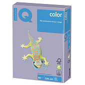 Бумага IQ (АйКью) color, А4, 80 г/м2, 500 л., умеренно-интенсивный (тренд), бледно-лиловая, LA12