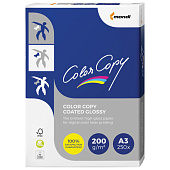 Бумага COLOR COPY GLOSSY, мелованная, глянцевая, А3, 200 г/м2, 250 л., для полноцветной лазерной печати, А++, Австрия, 138% (CIE)