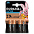 Батарейки КОМПЛЕКТ 4 шт., DURACELL Ultra Power, AA (LR06, 15А), алкалиновые, пальчиковые, блистер