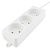 Удлинитель ГАРНИЗОН, 3 розетки без заземления, 3 м, 2х0,75 мм, 2200 Вт, белый, EL-NL3-W-3