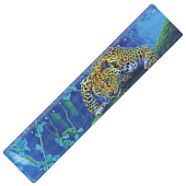 Линейка 3D, 20 см, BRAUBERG, объемная, "Леопард", европодвес, 210574